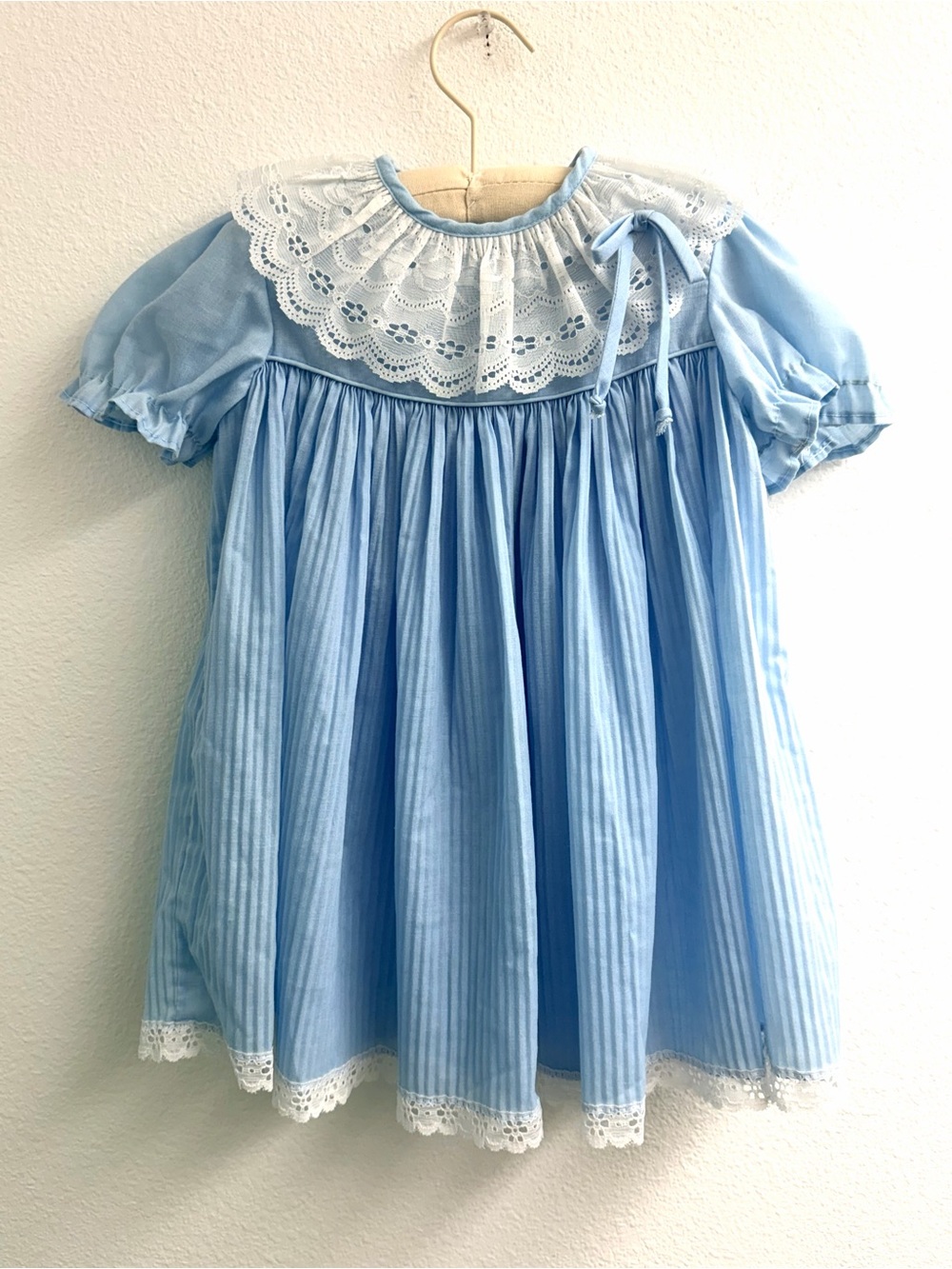 Vintage JC Penny toddler babydoll ruffle dress top size 4T